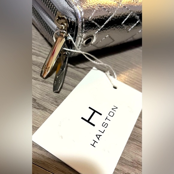 Halston Heritage Silver Quilted Women's Wallet - Picture 6 of 15